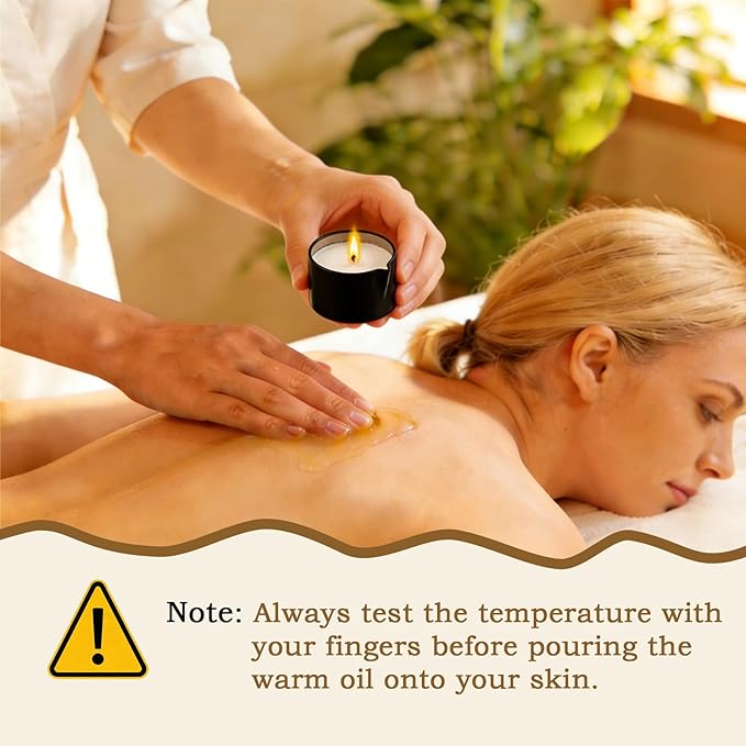 3 Pack Low Temperature Massage Oil Candle Set (2.35 oz Each) Soy Wax Candles That Melt into Skin-Nourishing Body Oil, 3 Assorted Scents for Home Spa, Massage Therapy, Relaxation, Self-Care & Festive