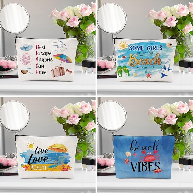 1 Pcs 3 Pcs 4 Pcs Makeup Bag, Girls Trip Gifts Favors Girls Weekend Gifts, Friendship Gifts for Women Bestie Bride