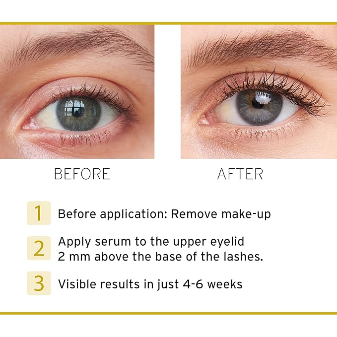 Nuvega Lash - Vegan Eyelash Serum & Eyebrow Serum Set I Longer Eyelashes in 4-6 Weeks I Lash and Eyebrow Growth Serum I Made in Germany I 1ml & 3ml