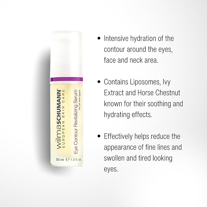 Wilma Schumann Eye Contour Revitalizing Serum, Eye Syrum for Wrinkles, 1 oz