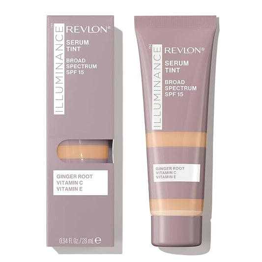 Revlon Illuminance Tinted Serum, Triple Hyaluronic Acid, Evens Out Skin Tone Over Time and Hydrates All Day, SPF 15, 317 Tan Sand, 0.94 fl oz.