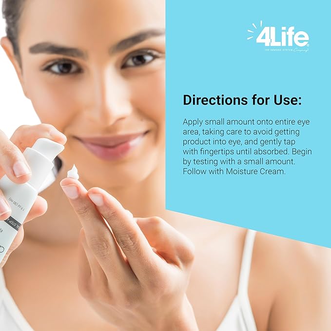 4Life - aKwa Refining Eye Cream - Hydrates & Smooths Eye Area, Plant-Based Formula with Collagen-Rich Tremella, Vitamin C & Green Tea - 1 fl oz