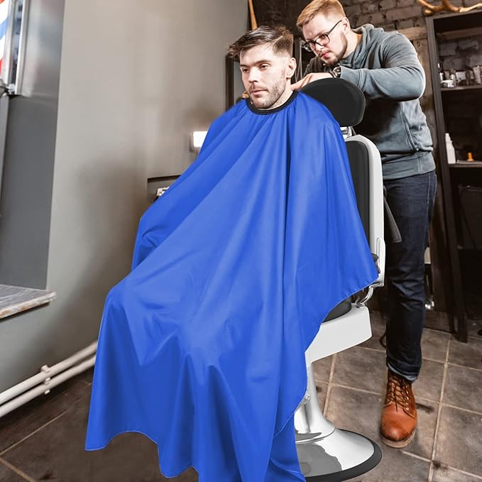YELEGAIProfessional Salon Hair Cutting Cape,56x63 inches Large Hairdresser Cape for Haircut,Coloring,Makeup,Styling and More,(Blue)