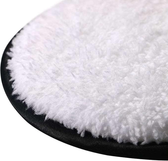 Vtrem 3 PCs Makeup Remover Pads Reusable Soft Facial Cleaning Puffs Towels Christmas Gifts Double-Side Washable Make Up Removing Cloth Microfiber Multi-Function, White