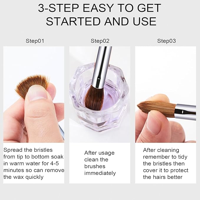 Acrylic Nail Brush Size #14, 100% Pure Kolinsky Nail Art Brushes for Acrylic Application, Sturdy Handle Oval Shaped Acrylic Powder Nail Design Tools for Professional Manicure DIY