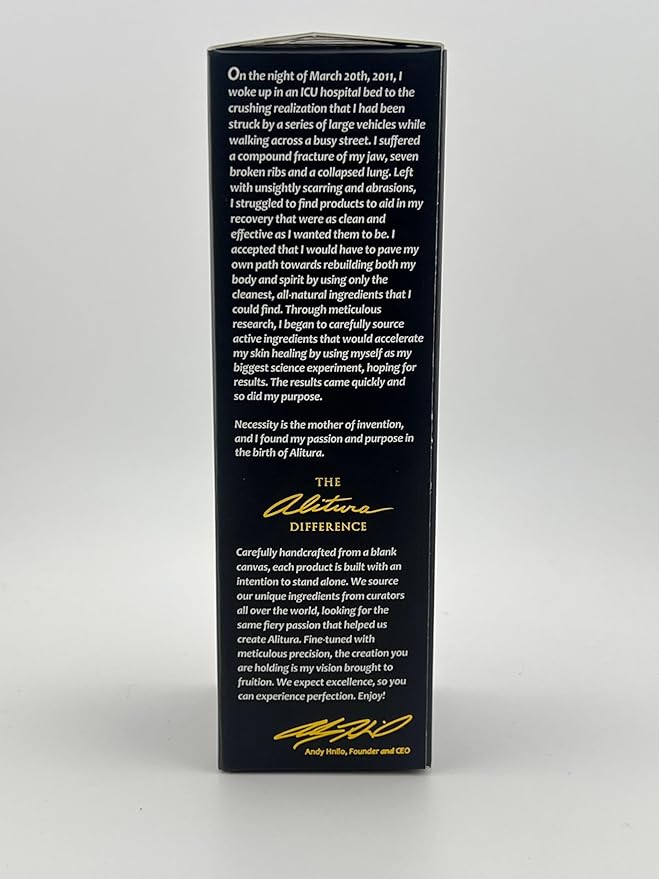 Alitura Gold Serum – Hydrating & Nourishing Facial Serum with Botanicals & Peptides – For a Radiant-Looking Complexion – 100ml