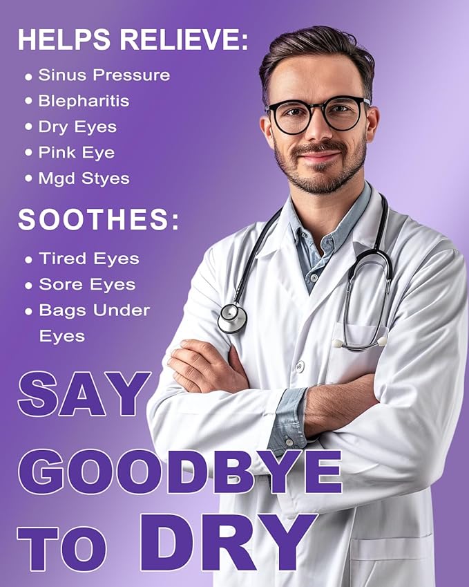 30 Packs Steam Eye Mask Lavender,Warm Compress for Dry Eyes Sleep Mask,Hot Auto Heated Eye Masks Relaxing Items for Women Moist Heat Soothing Eye Fatigue,Disposable Eye Mask for SPA Essentials