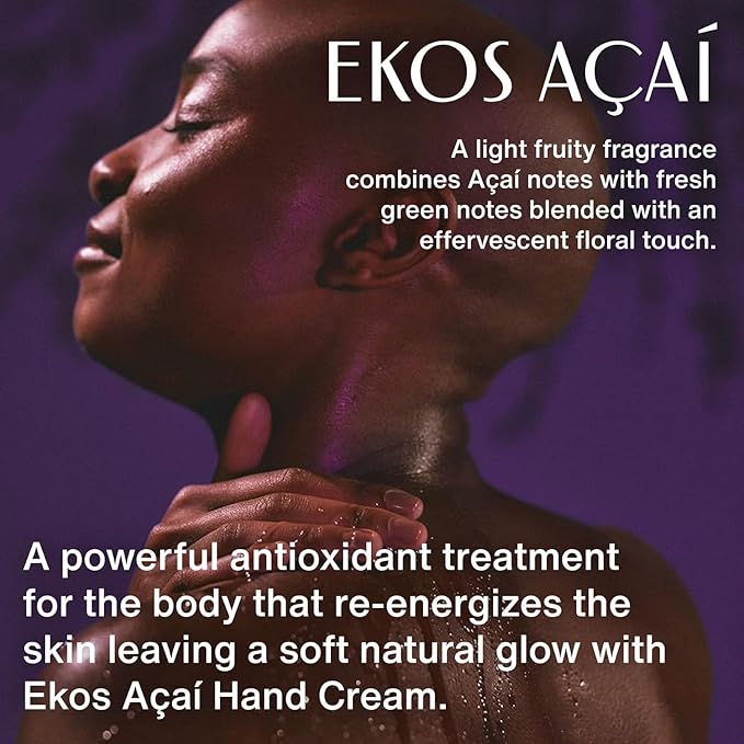 Natura - Ekos Açaí Hand Cream - Anti-Dullness Hand Balm - Recharge the Skin - Fast Absorption - Skin Moisturizer - Vegan Skin Care - Brazilian Beauty Secrets - Self Care & Body Care - 2.6oz (75g)