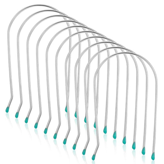 10 Pcs Hot Roller Clips, Hot Curler Clips Replacement Kit Fits 1.75 Inch Hair Rollers Replacement Hair Roller Pins Styling Tools and Appliances, 1 3/4 Inches, Silver