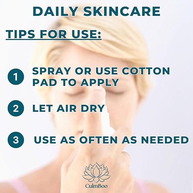 Hypochlorous Acid Spray for Face & Skin - HOCl, Acne Prone Skin, Eczema, Natural Tattoo Aftercare, Piercing Aftercare Spray, Eye Lash Cleanser, Face Mist Toner, Wound Care Cleanser, 8 Fl Oz - Aurabelle