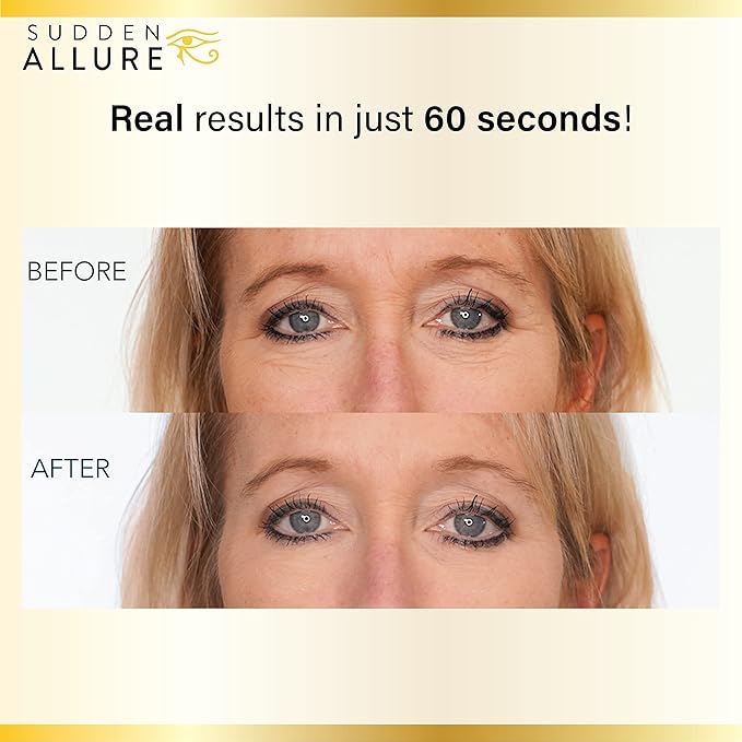 Sudden Allure Instant Face Lift Serum – Erase Under Eye Bags & Wrinkles in 60 Seconds - Firming Face & Eye Serum Lotion Cream - Instantly Tighten & Reduce Eye Bags & Crows Feet | Made in USA (10 ml)