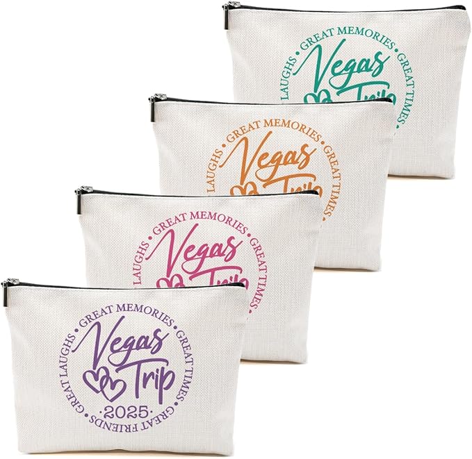 1 Pcs 3 Pcs 4 Pcs Makeup Bag, Girls Trip Gifts Favors Girls Weekend Gifts, Friendship Gifts for Women Bestie Bride