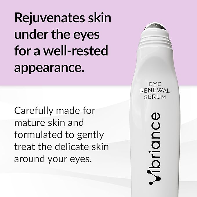 Vibriance Eye Renewal Serum - Dark Circles and Puffiness Treatment - Caffeine Formula for Reducing Bags