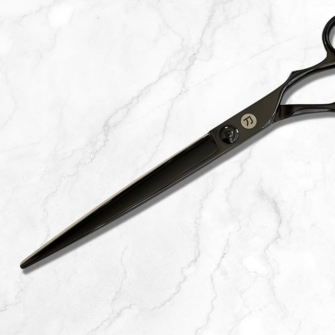 Saki Shears 7 Inch Katana Hair Cutting Scissors for Professionals - 440C Steel With Black Titanium Finish (7" Hair Cutting Shears)