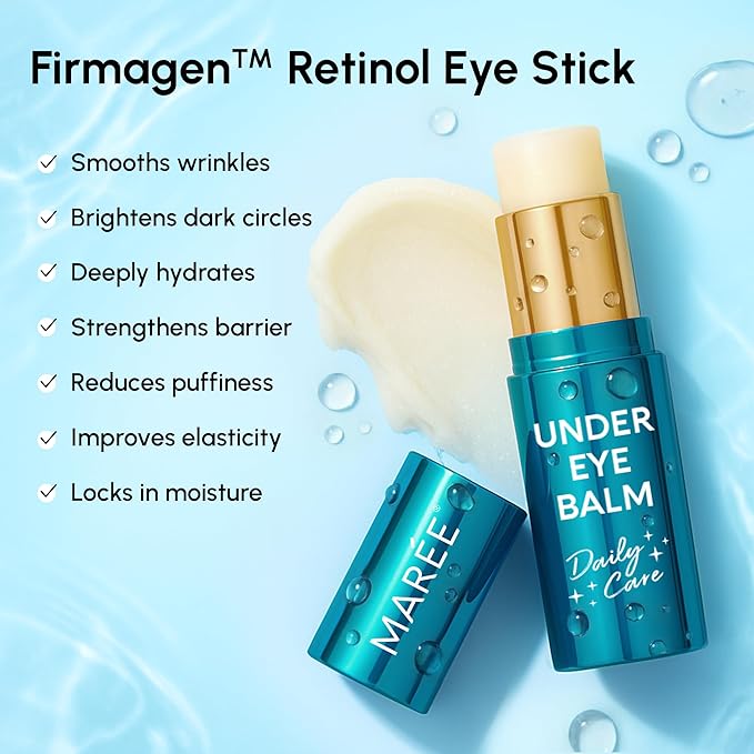 MAREE Under Eye Balm Stick with Retinol & Ceramide Complex 2 PACK – Facial Moisturizer – Under Eye Stick, Hydrating Face Skincare