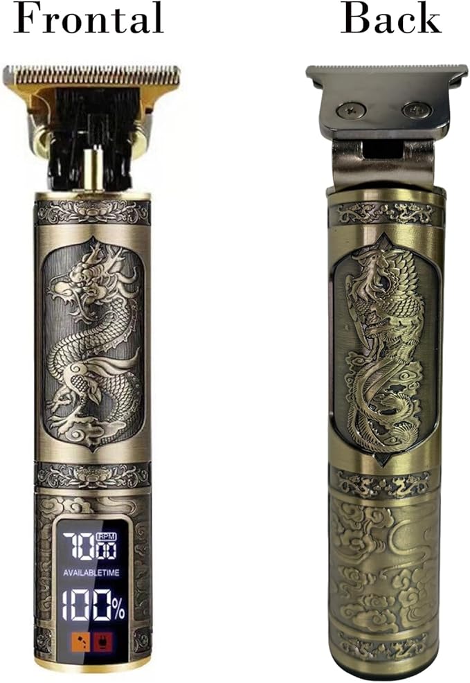 Professional Hair Clippers for Men Cordless, T-Blade & Copper Motor, Rechargeable Beard Trimmer with 3 Guards for Barber-Level Haircut & Trimming