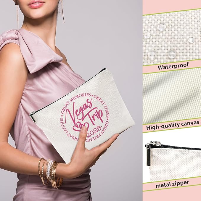 1 Pcs 3 Pcs 4 Pcs Makeup Bag, Girls Trip Gifts Favors Girls Weekend Gifts, Friendship Gifts for Women Bestie Bride