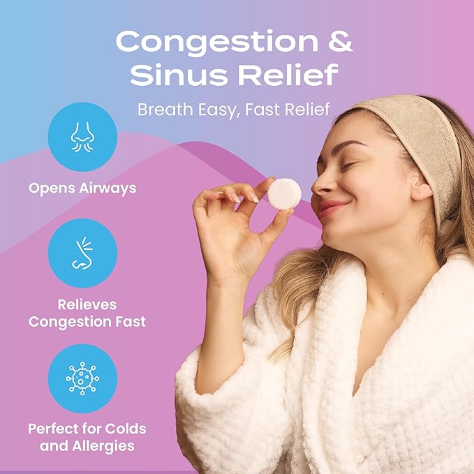 Body Restore Shower Steamers Aromatherapy 6 Pack - Christmas Stocking Stuffers, Birthday Gifts for Women, White Elephant, Relaxation, Self Care for Men - Bloom