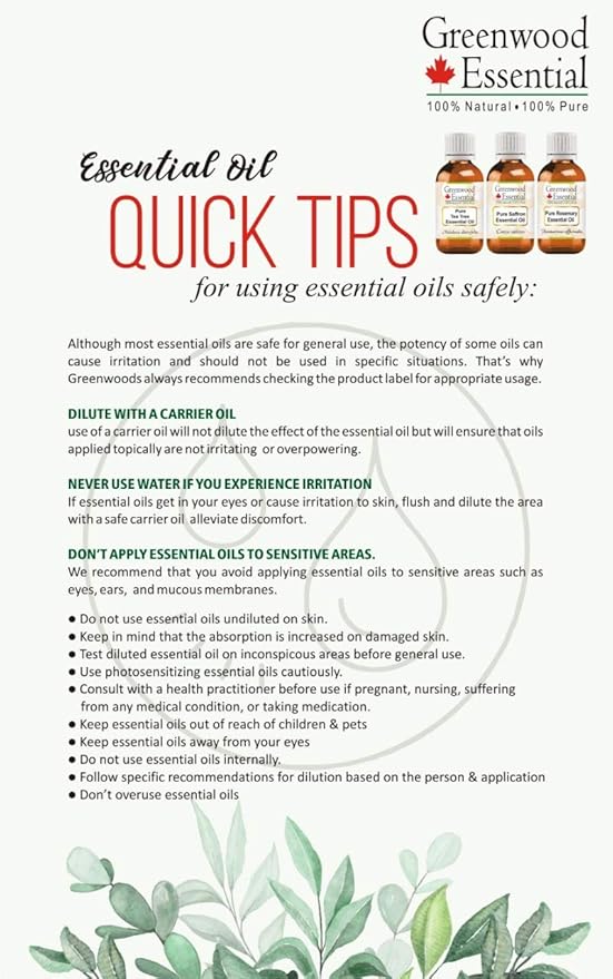 Greenwood Essential Tea Tree Essential Oil (Melaleuca alternifolia) Steam Distilled 1250ml (42.2 oz)