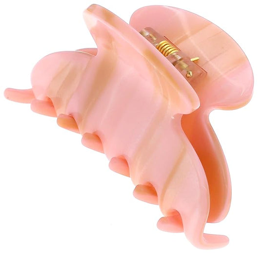 Camila Paris CP3064 French Hair Clip for Women, Handmade, Pink, Small, Girls Hair Claw Clips Jaw, Durable Styling Hair Accessories for Women, Strong Hold No Slip Grip, Made in France