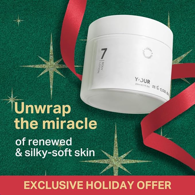 Y’OUR Moisturizing Body Lotion: Daily Hydrating Moisturizer for Dry, Cracked Skin; Vegan, Natural & Organic Skincare with Shea Butter, Aloe Vera, Jojoba Oil & Vitamin E. Made in USA for Women & Men