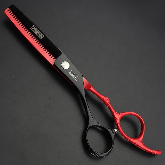 (Left Hand) Hairdresser Special Scissors 6 'Professional Beauty Cut High Hardness C Hairdresser Hair Trim and narrow Hair Trim