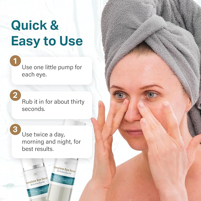 Sun Coast Sciences - Complete Eye Serum by Dr. Mark Rosenberg for Wrinkle Reduction, Dark Spot Fading, and Under-Eye Bags Treatment (Pack of 3)