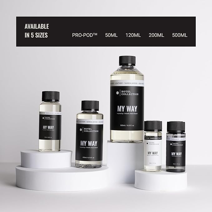 Hotel Collection Diffuser Oil - Midnight in Paris - Aromatherapy Essential Fragrance Oil - Sandalwood, Vanilla, and Amber - 500mL 16.9 Fl oz