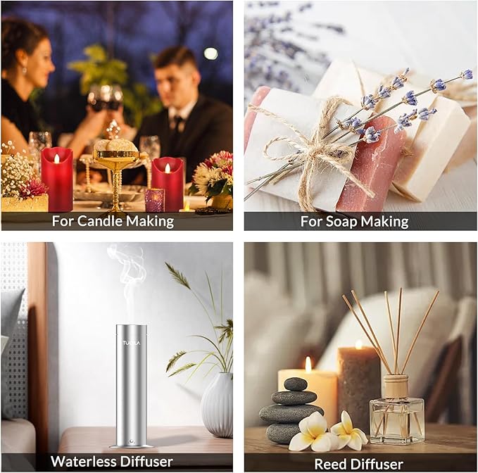 Christmas Champagne Essential Oil - 20ML Sampler Scented Oils for Waterless Diffuser, Aromatherapy Diffuser Oil with Festive Notes of Pear, Berry, Vanilla & Amber for Home