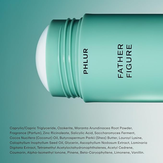 PHLUR Vanilla Skin & Father Figure Deodorant Duo - Natural 48 Hour Odor Protection - Baking Soda Free & Aluminum Free Deodorant with Salicylic Acid, Arrowroot Powder & Tamanu Oil (2 x 1.76 oz)