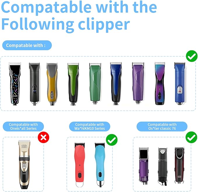 3 Pcs Size 30# Detachable Dog Grooming Blades, Compatible with Andis, Oster A5, Wahl KM10 Series Clippers, Cut Length 0.5mm, Silver (30# 0.5mm, 3 Packs)