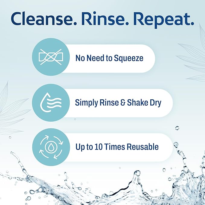 HartFelt Bath Sponges for Shower | Oval Body Wash Scrubber for Exfoliating Skin | Clean and Refresh Body, Back & Arms | Chemical-Free Body Sponge | Made in USA - Pack of 30