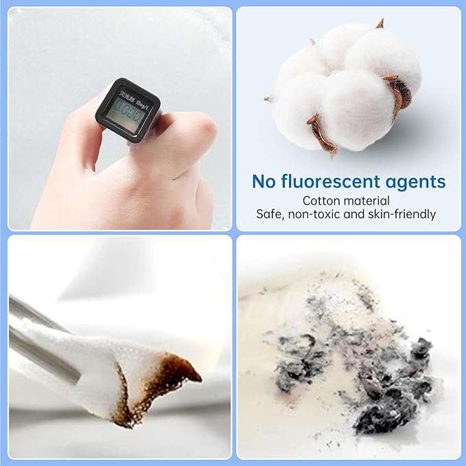 Simply Soft Cotton Rounds - 360 Count Premium Cotton Rounds for Face,100% Cotton Absorbent and Textured Cotton Pads,Makeup Remover Pads - Hypoallergenic, Lint-Free,for Removing Makeup,Nail Polish etc