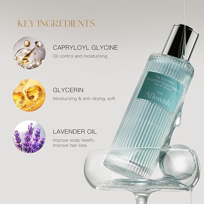 Advanced Hair Serum - 95 ml Scalp Treatment for Fuller, Nourish, Glossy Hair | Prevents Frizz, Promotes Healthy Scalp & Strengthens Roots, Reduces Oil & Buildup