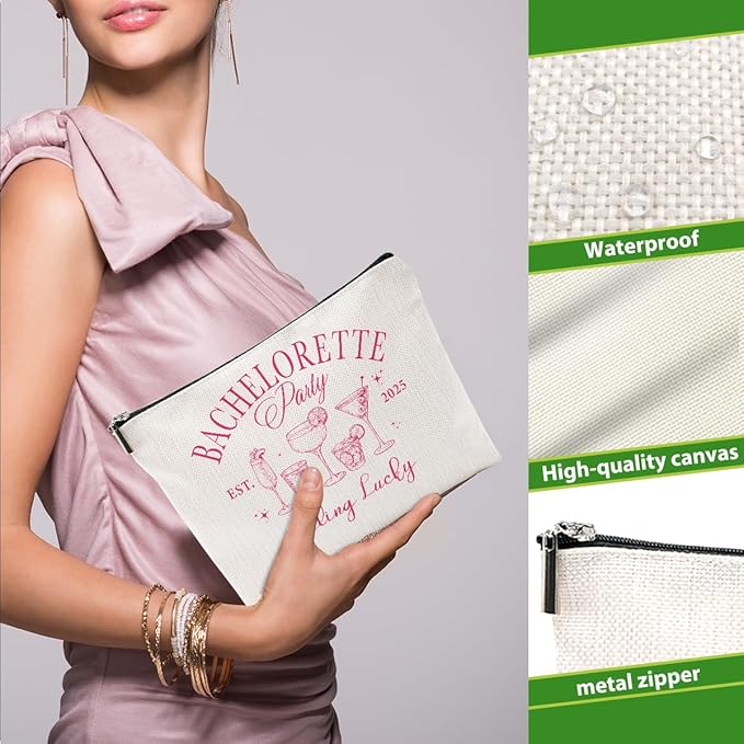 1 Pcs 3 Pcs 4 Pcs Makeup Bag, Girls Trip Gifts Favors Girls Weekend Gifts, Friendship Gifts for Women Bestie Bride