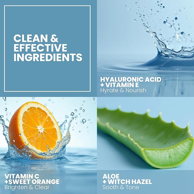 Eva Naturals Vitamin C Serum for Face - 20% Vit C with Hyaluronic Acid, Ferulic Acid & Vitamin E - Facial Serum for Dark Spots, Acne, Anti Aging, Glow & Even Skin Tone, 2 Fl Oz