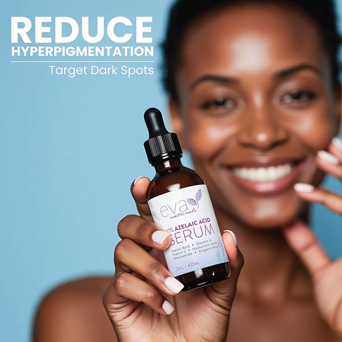 Azelaic Acid 10% Facial Serum – 2 oz (2 Pack) – With Niacinamide and Hyaluronic Acid – Lightweight Face Serum