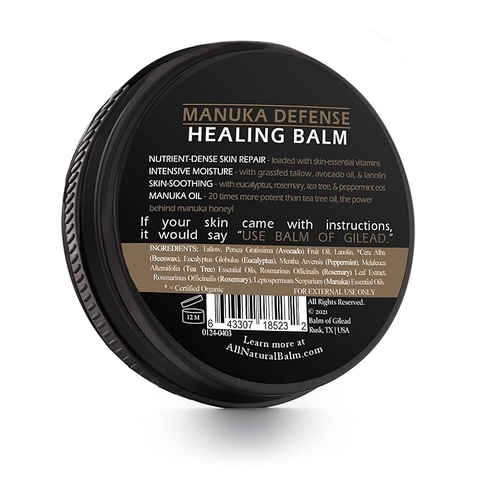 BALM OF GILEAD Tea Tree Balm - 2 fl oz Foot Cream with Tea Tree and Manuka Oil - Intensive Moisture for Itchy Feet, Eczema, Rashes & Dry Skin - Pure Balm That Softens Skin Irritations