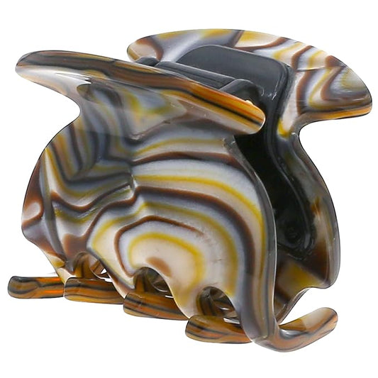 Camila Paris CP3180 French Hair Clip for Women, Handmade, Onyx, Small Girls Hair Claw Clips Jaw, Durable Styling Hair Accessories for Women, Strong Hold No Slip Grip, Made in France