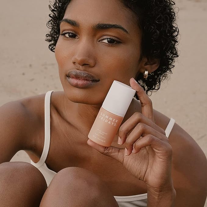 Summer Fridays CC Me Serum with Vitamin C + Niacinamide - Brightening + Hydrating Face Serum to Improve Skin Tone + Reduce Appearance of Dark Spots Over Time (1 Fl Oz)