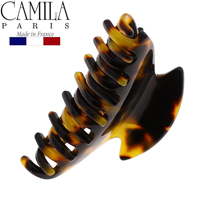 Camila Paris CP2470 French Hair Clip for Women, Small Handmade, Tokyo, Girls Hair Claw Clips Jaw Fashion Durable Styling Hair Accessories for Women, Strong Hold No Slip Grip. Made in France