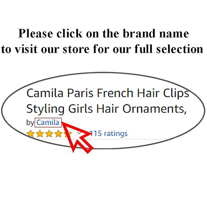 Camila Paris CP3158 French Hair Clip for Women, Handmade, White, Small Girls Hair Claw Clips Jaw, Durable Styling Hair Accessories for Women, Strong Hold No Slip Grip, Made in France