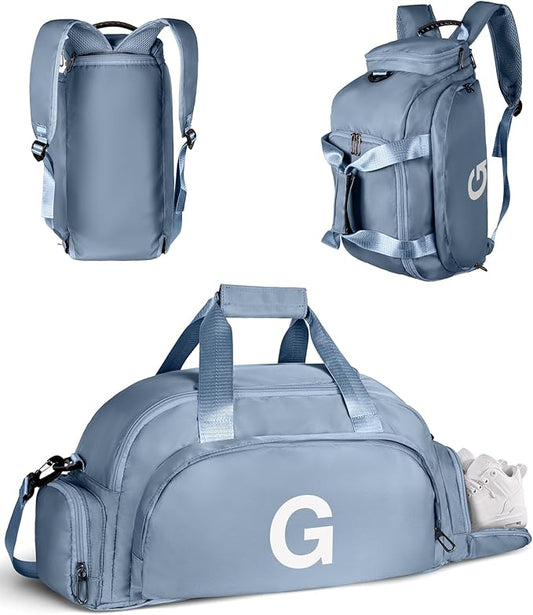 10 11 12 13 Year Olds Daughter Birthday Gifts, Initial Gym Bags with Shoe Compartment, Dance Bag for Girls, Monogram Kid Overnight Bags, Trendy Stuff -Gifts for Teenage (Letter G)