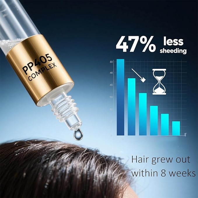 PP405 Hair Growth Oil - Anti Hair Loss Treatment & Serum, Fast Absorbing, Non Greasy Formula for All Hair Types Men/Women scalp serum 60ml | 2 fl.oz (Large-1pcs)