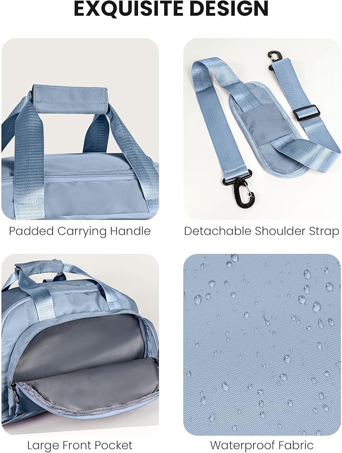 10 Year Old Girl Birthday Gifts, Initial Gym Bags with Shoe Compartment, Dance Bag for Girls, Monogram Kid Overnight Bags, Ballet Sport Gymnastics Cheer Travel Duffle (Letter W)