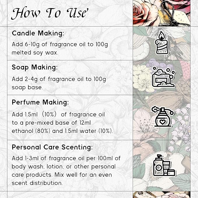 HIQILI Honeysuckle Fragrance Oil for Home Diffuser, Perfect for Candle & Soap Making, Relaxation, Beautiful Gifts - 5.07 Fl Oz