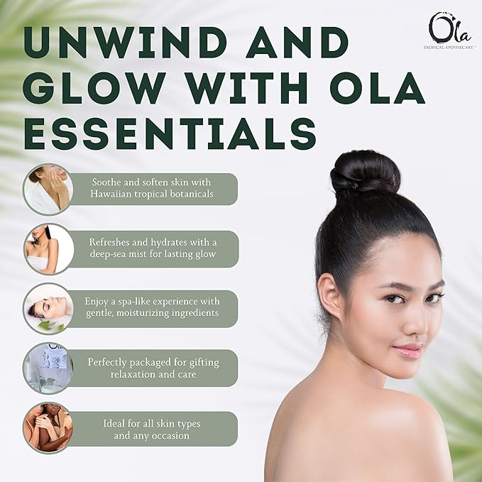 Ola Tropical Apothecary Rainforest Gift Set - Body Butter, Deep Sea Mist, and Bath Ritual