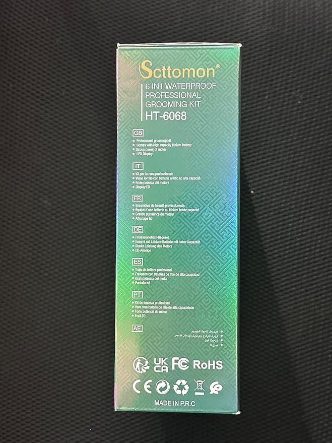 Professional Hair Clipper for Men Hair Cutting Kit Men's Beard Trimmer Hair Trimmer Shaver Cordless Barber Clippers and Trimmers Set Black