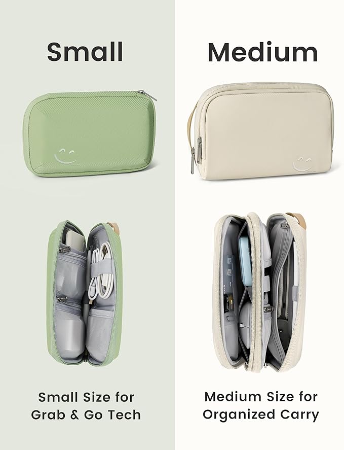 Travelkin Travel Cord Organizer, Electronic Organizer Travel Case, Cable Organizer Bag For Cords,Chargers Phone, Sd Card,Usbs