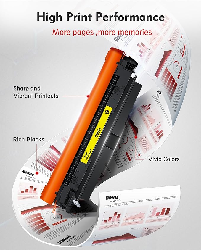 069H Toner Cartridges Set Mf753cdw - High Yield Replacement for Canon 069 Toner Cartridge Set, Works for Canon Color ImageCLASS Mf753cdw MF751Cdw MF752Cdw LBP674Cdw MF752Cdw MF756Cx LBP673Cdw (4 Pack)